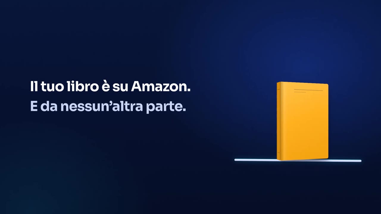 Dal video di ShelfPublisher: un libro solo su Amazon e da nessun'altra parte